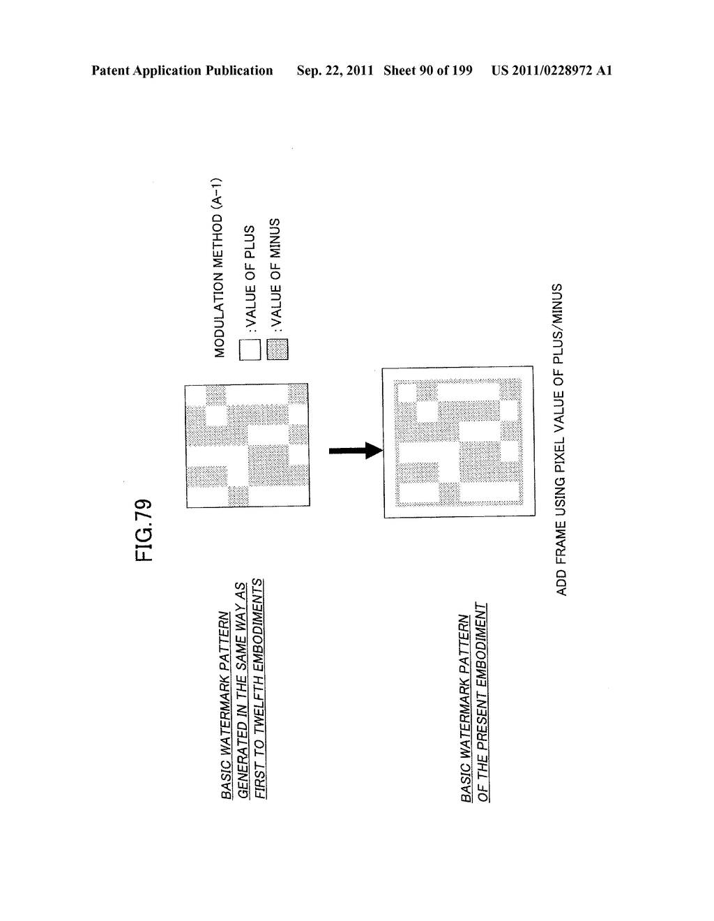 DIGITAL WATERMARK PADDING METHOD, DIGITAL WATERMARK PADDING DEVICE,     DIGITAL WATERMARK DETECTING METHOD, DIGITAL WATERMARK DETECTING DEVICE,     AND PROGRAM - diagram, schematic, and image 91