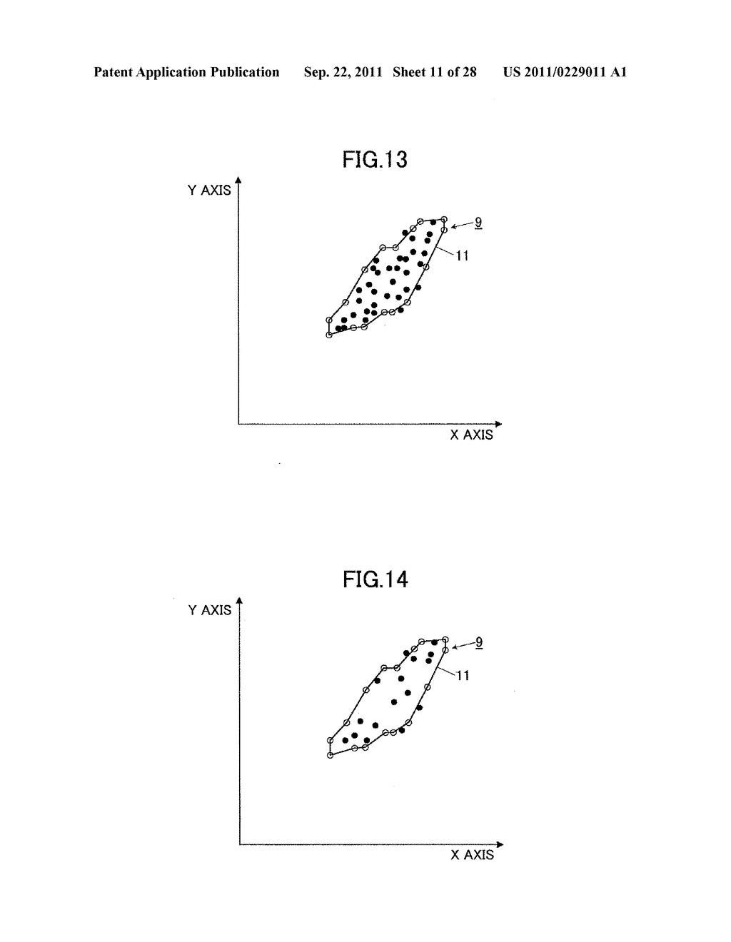 IDENTIFICATION METHOD OF DATA POINT DISTRIBUTION AREA ON COORDINATE PLANE     AND RECORDING MEDIUM - diagram, schematic, and image 12