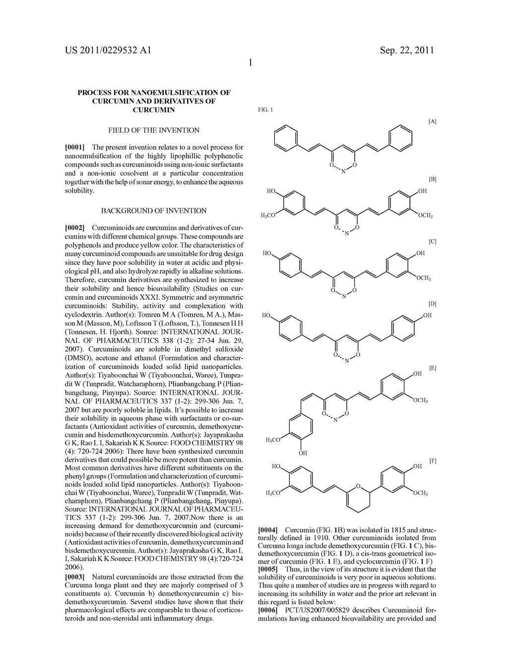 PROCESS FOR NANOEMULSIFICATION OF CURCUMIN AND DERIVATIVES OF CURCUMIN - diagram, schematic, and image 07