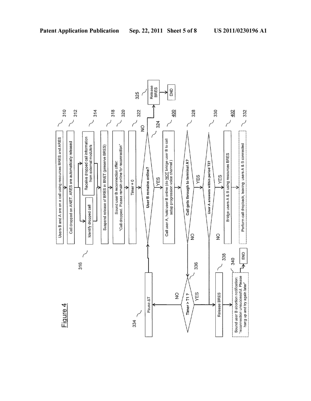 DROPPED CALL RECONNECTION SYSTEM WITH INTER-NETWORK CAPABILITIES - diagram, schematic, and image 06