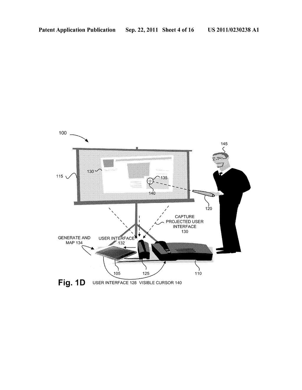 POINTER DEVICE TO NAVIGATE A PROJECTED USER INTERFACE - diagram, schematic, and image 05