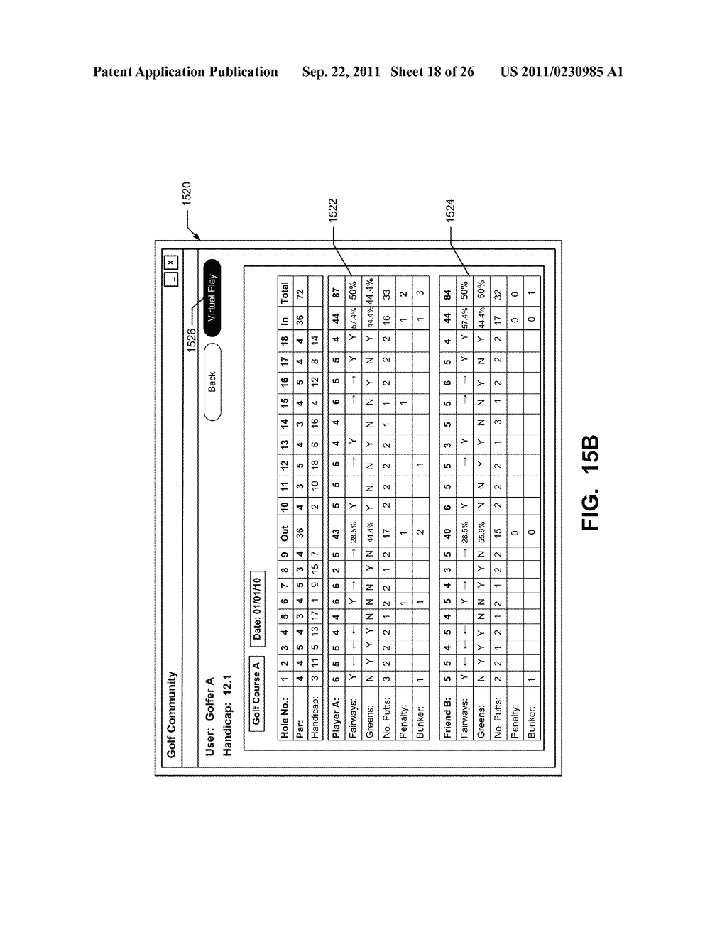 Systems and Methods for Storing and Analyzing Golf Data, Including     Community and Individual Golf Data Collection and Storage at a Central     Hub - diagram, schematic, and image 19