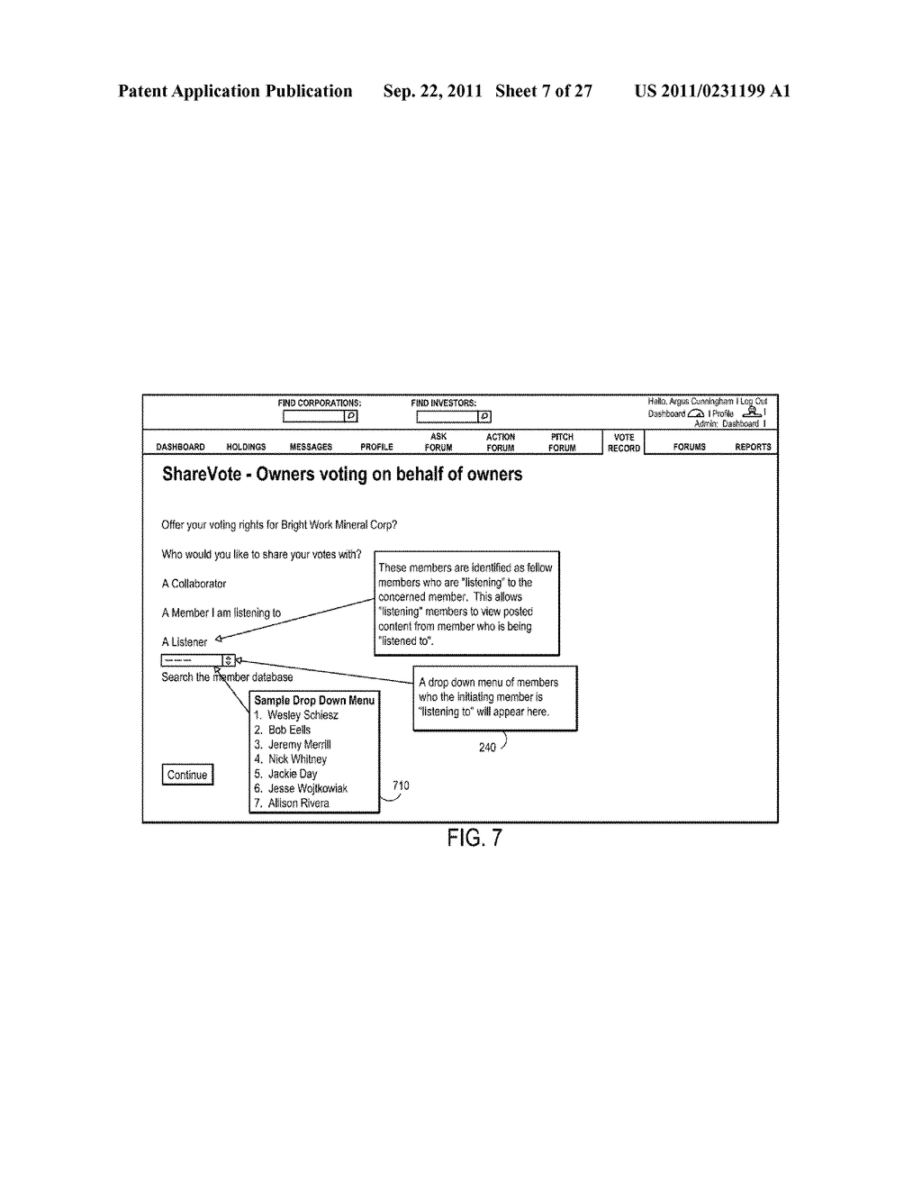 Methods and Systems for Internet-Based Network Shareholder Electronic     Voting Rights Reassignment - diagram, schematic, and image 08
