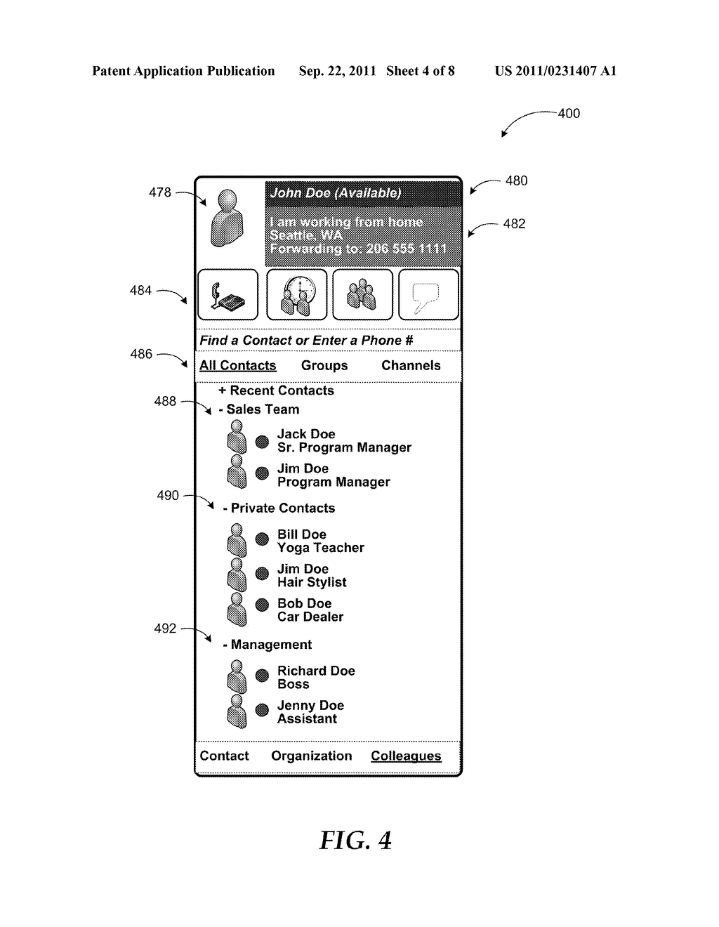 DYNAMIC CONTACTS LIST MANAGEMENT - diagram, schematic, and image 05