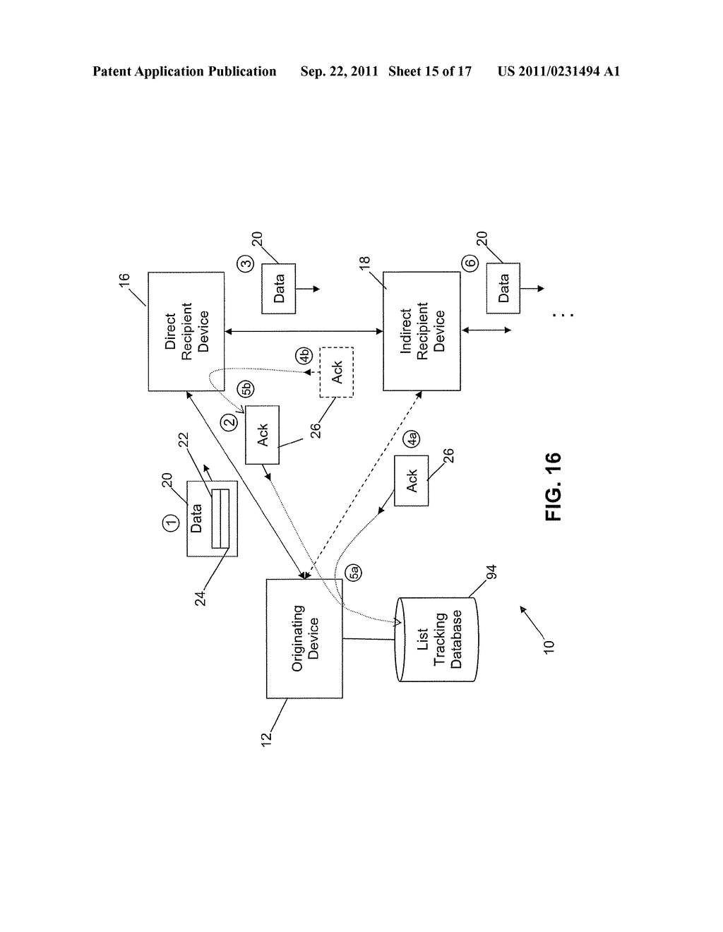 SYSTEM AND METHOD FOR SENDING DATA INDIRECTLY TO A RECIPIENT USING ANOTHER     DEVICE - diagram, schematic, and image 16