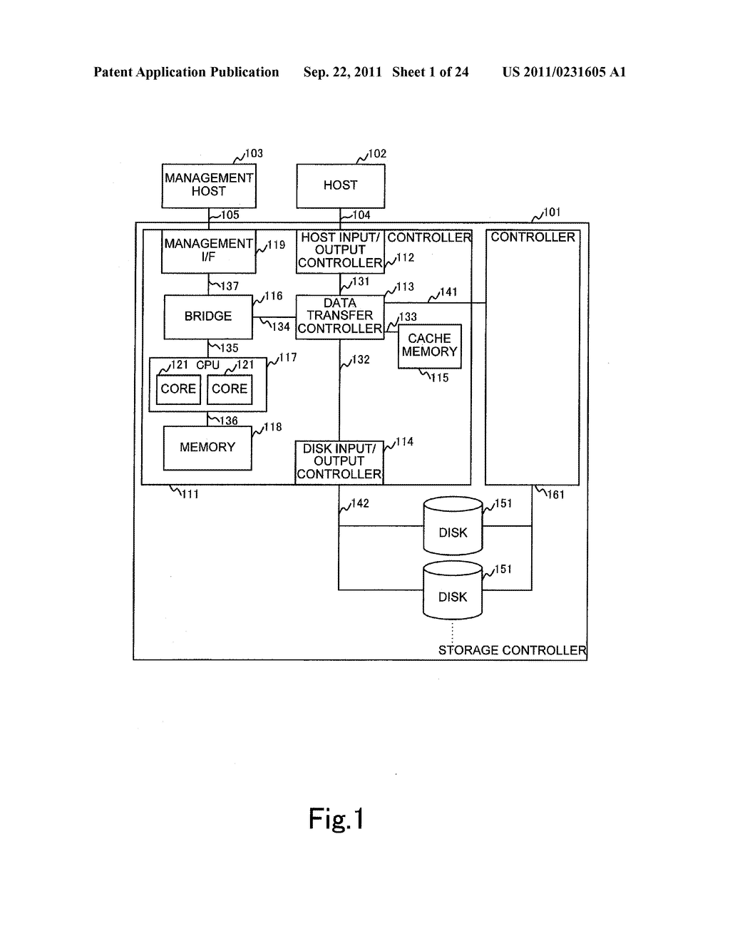 STORAGE CONTROLLER AND STORAGE CONTROL METHOD FOR DYNAMICALLY ASSIGNING     PARTIAL AREAS OF POOL AREA AS DATA STORAGE AREAS - diagram, schematic, and image 02