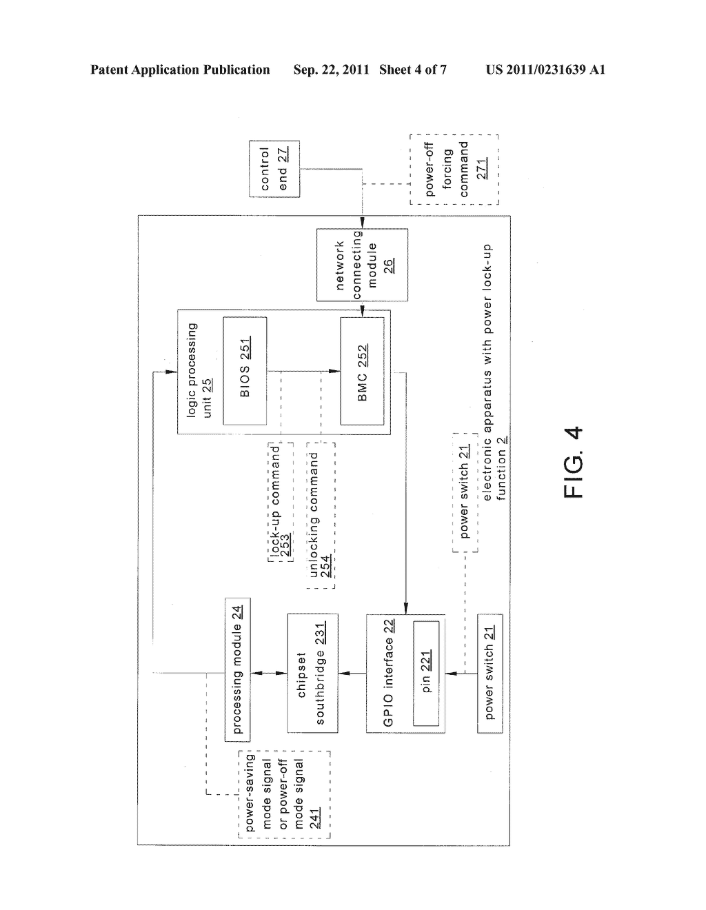 POWER LOCK-UP SETTING METHOD AND ELECTRONIC APPARATUS USING THE SAME - diagram, schematic, and image 05