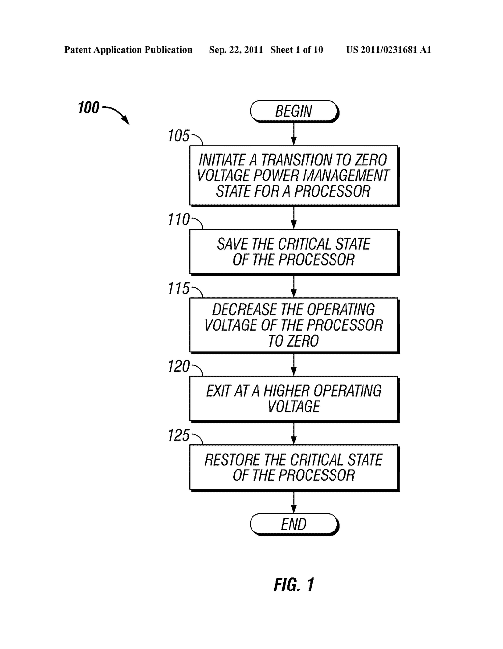 METHOD AND APPARATUS FOR A ZERO VOLTAGE PROCESSOR SLEEP STATE - diagram, schematic, and image 02