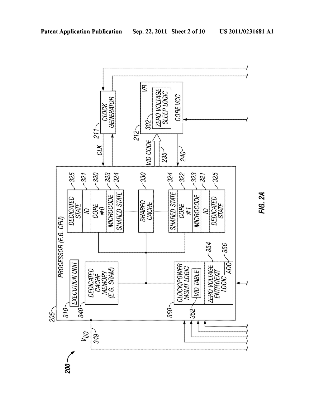 METHOD AND APPARATUS FOR A ZERO VOLTAGE PROCESSOR SLEEP STATE - diagram, schematic, and image 03