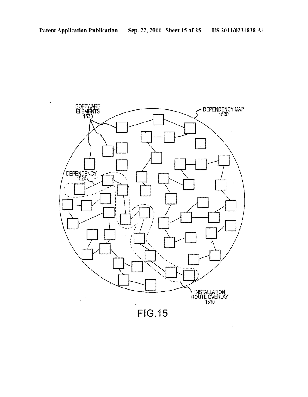 APPARATUS AND METHOD FOR INSTALLING SOFTWARE USING A SOFTWARE DEPENDENCY     MAP - diagram, schematic, and image 16