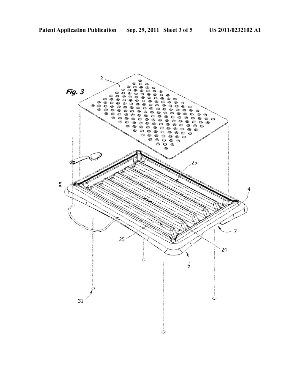 Serving Placemat and Food Service Article - diagram, schematic, and image 04