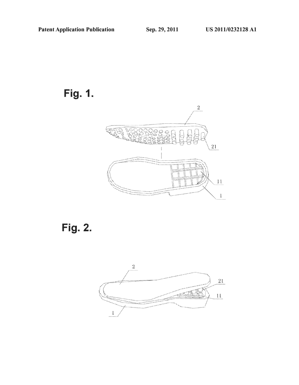 Shoe Soles With Damping Foot Pads - diagram, schematic, and image 02