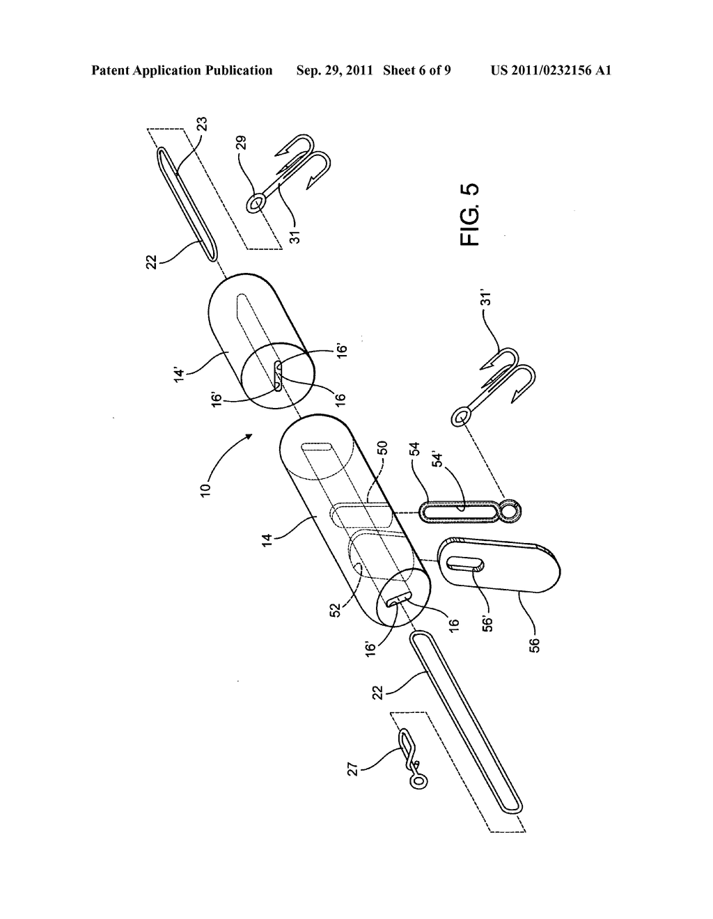 Convertible fishing lure assembly - diagram, schematic, and image 07