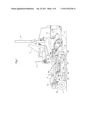 Mower Unit Suspended from a Grass Mower diagram and image