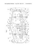 Mower Unit Suspended from a Grass Mower diagram and image