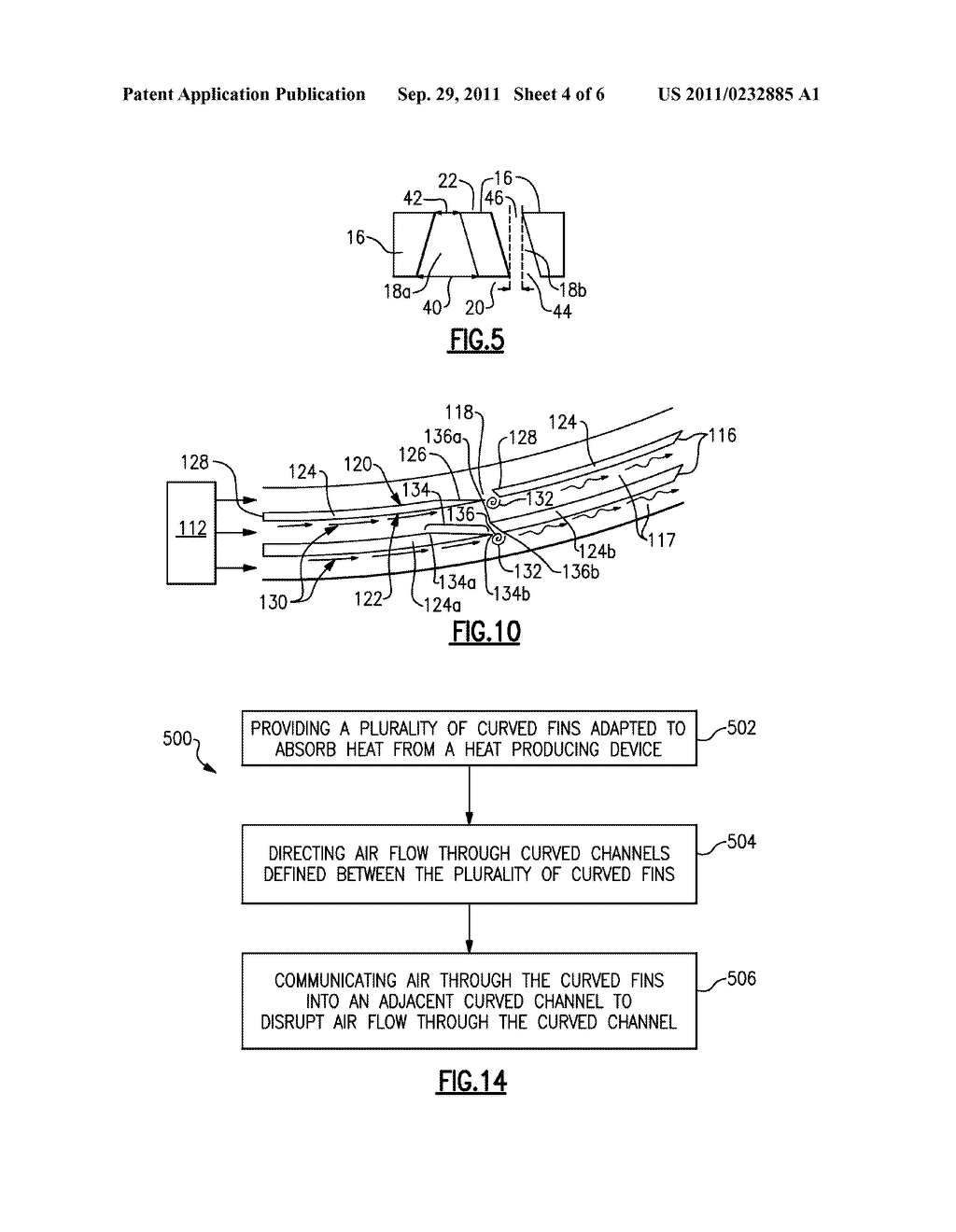 HEAT TRANSFER DEVICE WITH FINS DEFINING AIR FLOW CHANNELS - diagram, schematic, and image 05