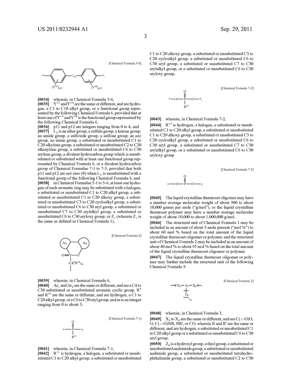 LIQUID CRYSTALLINE THERMOSET OLIGOMER OR POLYMER AND THERMOSETTING     COMPOSITION AND SUBSTRATE INCLUDING THE SAME - diagram, schematic, and image 05