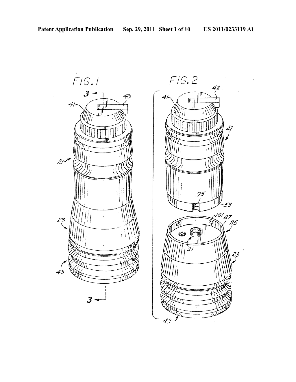 SPORTS BOTTLE DEVICE WITH FILTER ISOLATED FROM FILTERED FLUID - diagram, schematic, and image 02