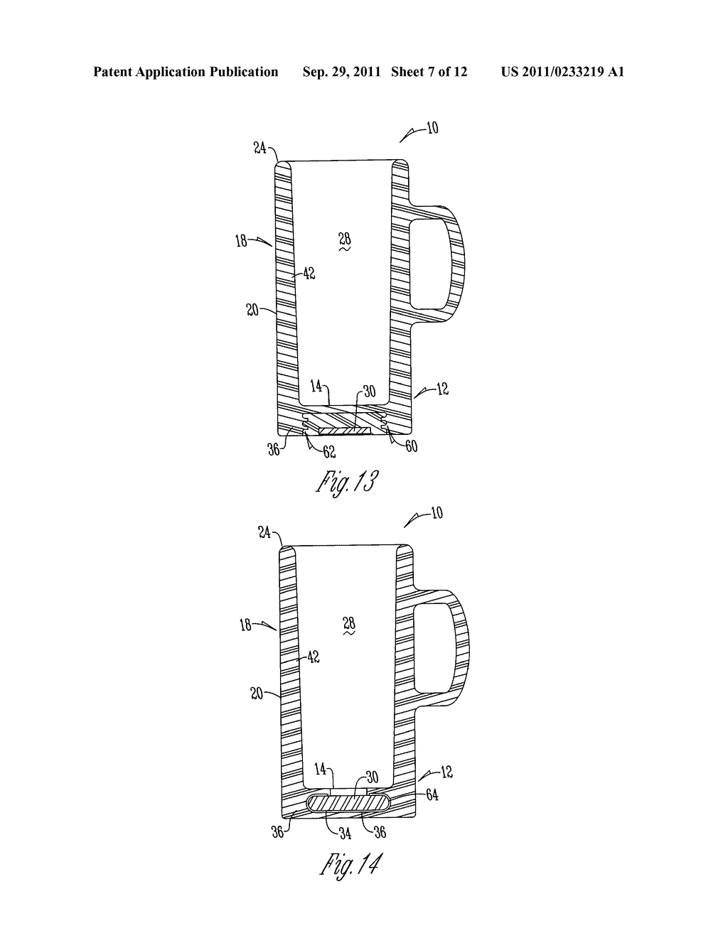 Drinking Mug Having A Thermal Heatsink For Maintaining A Beverage     Temperature - diagram, schematic, and image 08