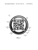 APPARATUS AND METHOD FOR SECUREMENT OF TWO-DIMENSIONAL BAR CODES WITH     GEOMETRIC SYMBOLOGY diagram and image