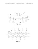 Rain can style showerhead assembly incorporating eddy filter for flow     conditioning in fluidic circuits diagram and image