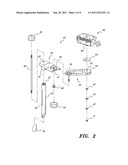 Locking arm pedestal system diagram and image