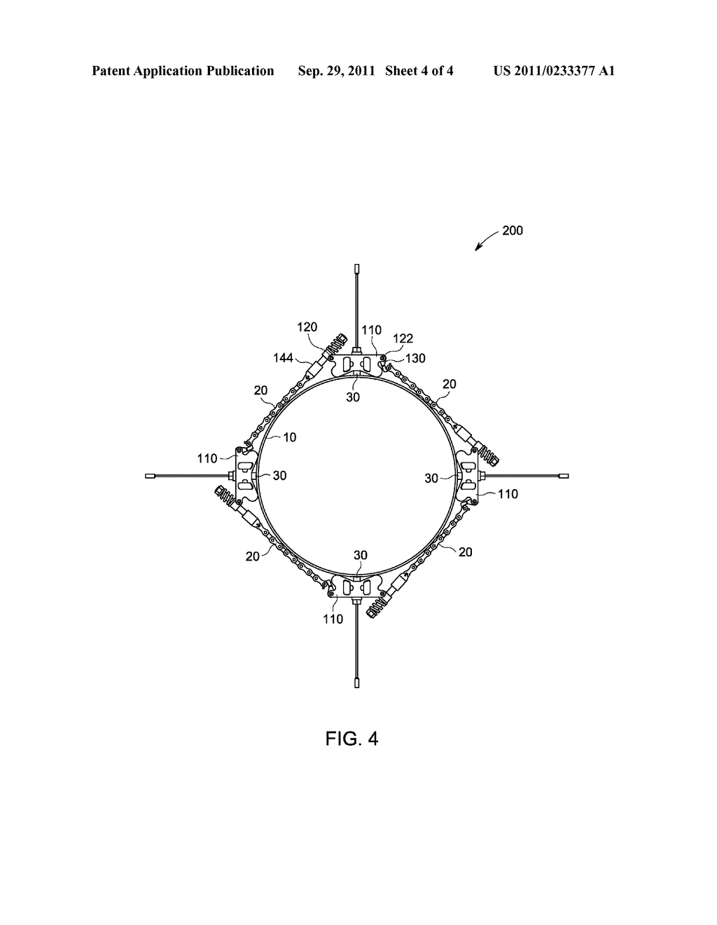 APPARATUS FOR ATTACHING A DEVICE TO A CIRCULAR STRUCTURE - diagram, schematic, and image 05