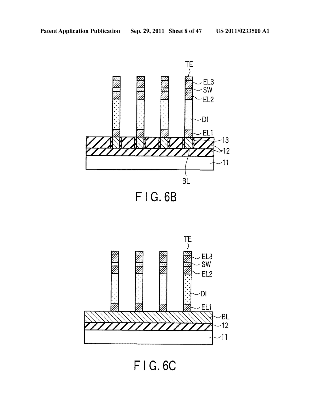 SEMICONDUCTOR MEMORY DEVICE INCLUDING MEMORY CELL HAVING RECTIFYING     ELEMENT AND SWITCHING ELEMENT - diagram, schematic, and image 09