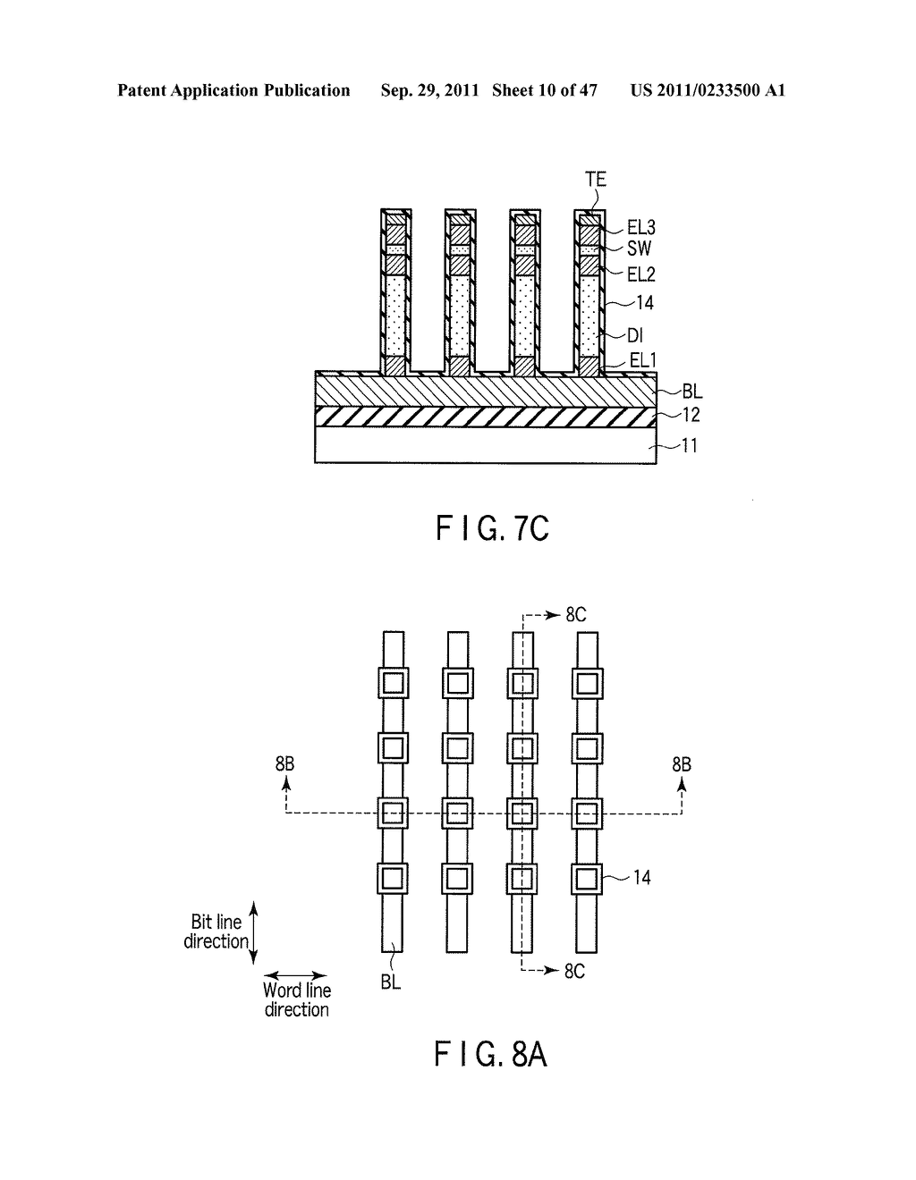 SEMICONDUCTOR MEMORY DEVICE INCLUDING MEMORY CELL HAVING RECTIFYING     ELEMENT AND SWITCHING ELEMENT - diagram, schematic, and image 11