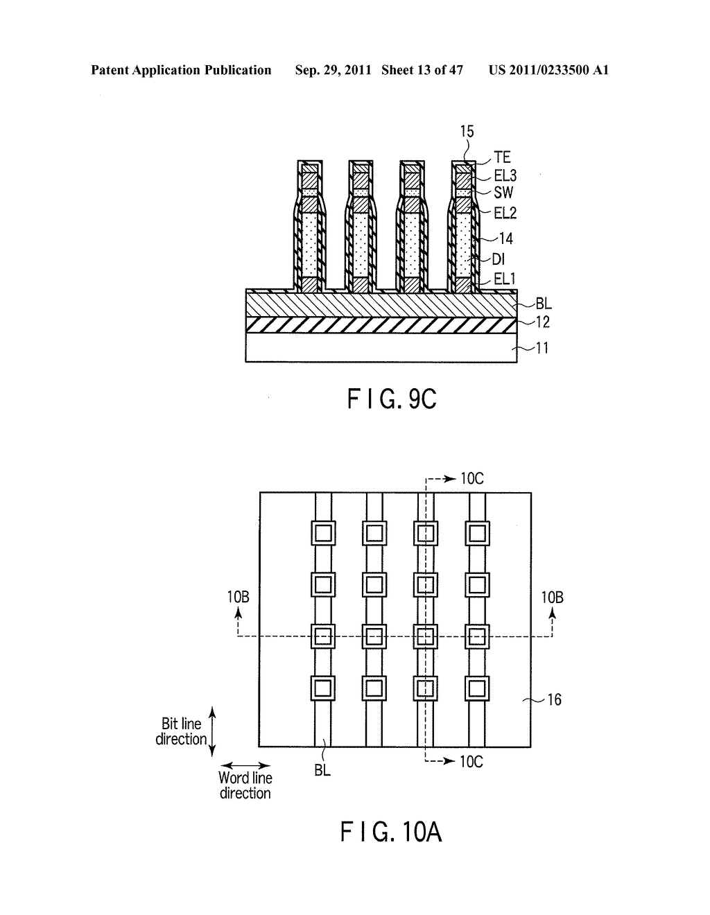 SEMICONDUCTOR MEMORY DEVICE INCLUDING MEMORY CELL HAVING RECTIFYING     ELEMENT AND SWITCHING ELEMENT - diagram, schematic, and image 14