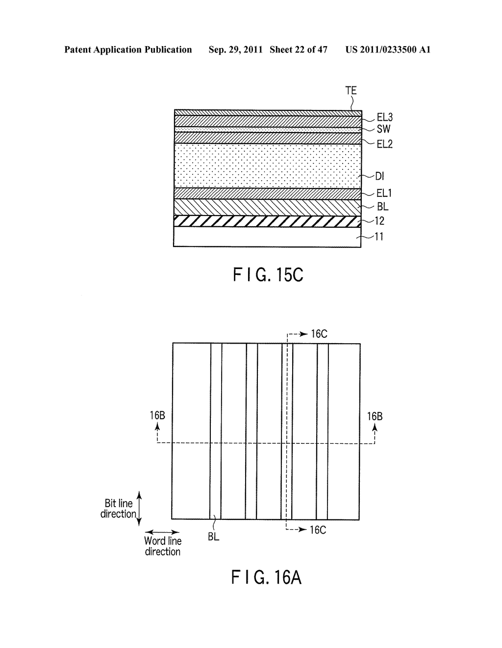 SEMICONDUCTOR MEMORY DEVICE INCLUDING MEMORY CELL HAVING RECTIFYING     ELEMENT AND SWITCHING ELEMENT - diagram, schematic, and image 23