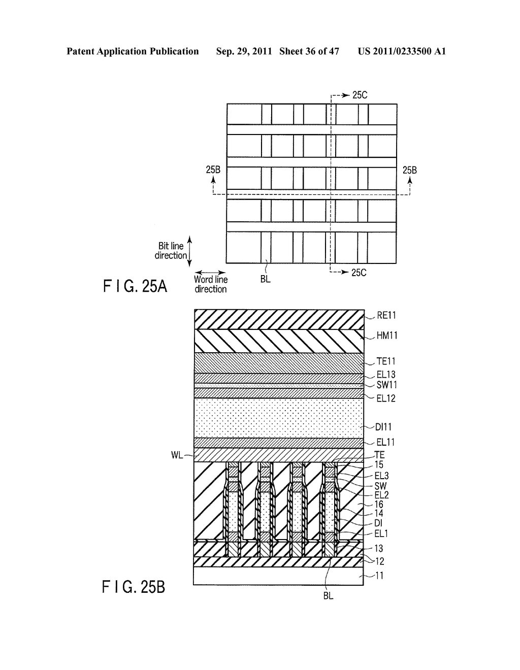 SEMICONDUCTOR MEMORY DEVICE INCLUDING MEMORY CELL HAVING RECTIFYING     ELEMENT AND SWITCHING ELEMENT - diagram, schematic, and image 37