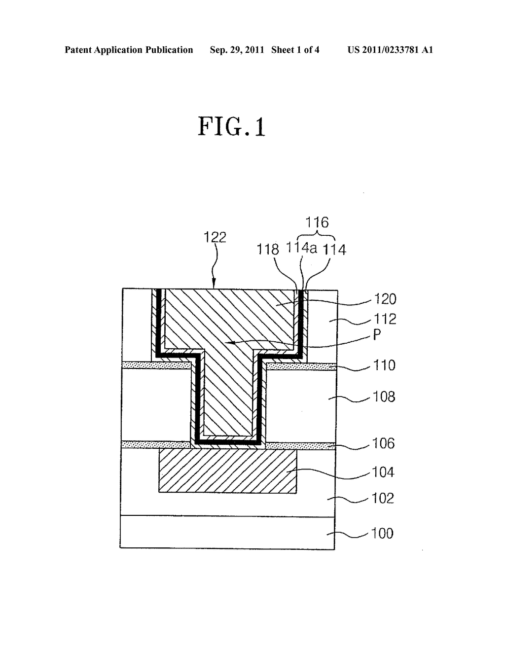 METAL LINE OF SEMICONDUCTOR DEVICE HAVING A DIFFUSION BARRIER WITH AN     AMORPHOUS TaBN LAYER AND METHOD FOR FORMING THE SAME - diagram, schematic, and image 02