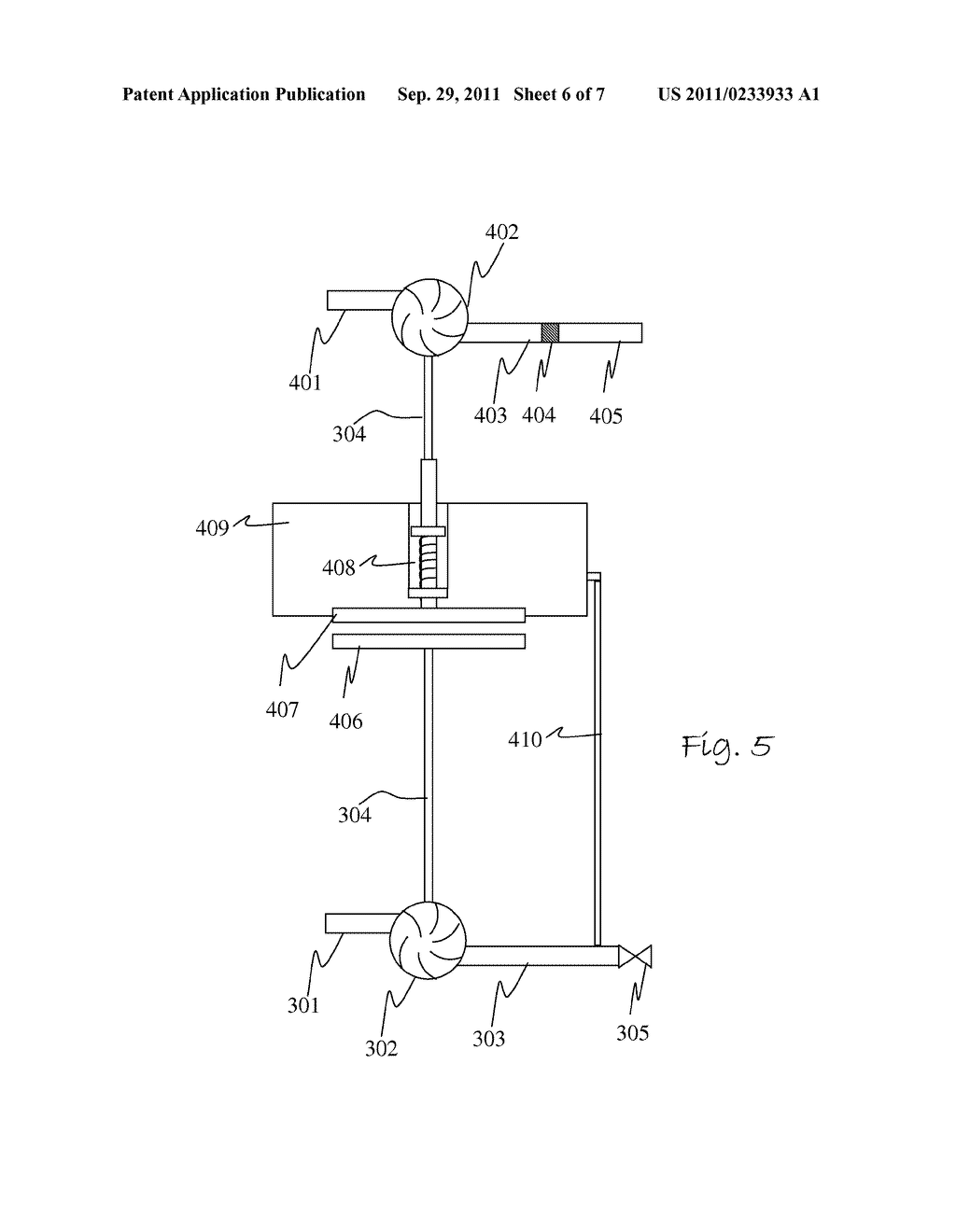 PRESSURE REGULATION DEVICE ADAPTED TO MAINTAIN A PREDETERMINED PRESSURE     DROP AND DERIVE ENERGY THEREBY - diagram, schematic, and image 07