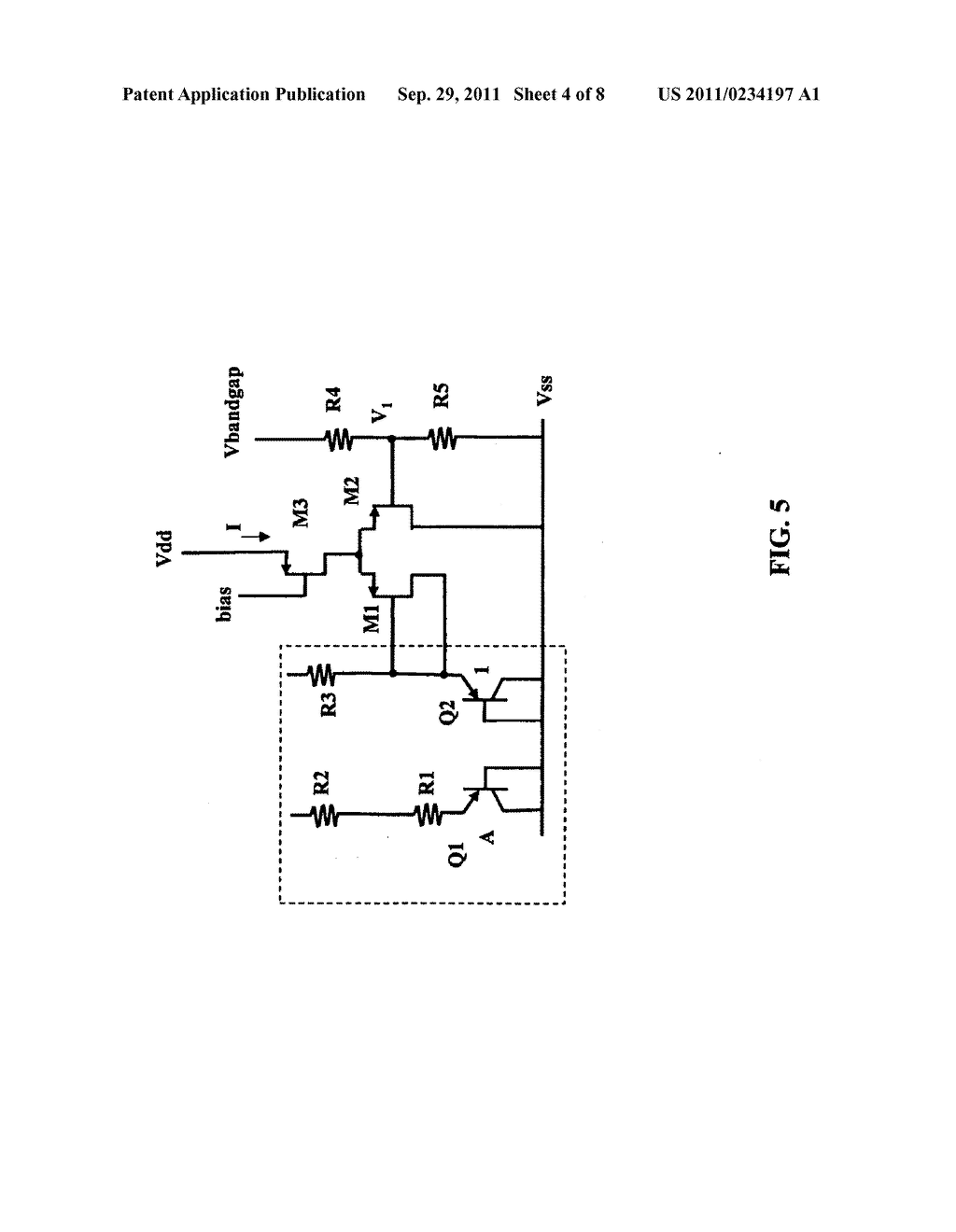 BANDGAP CIRCUIT WITH TEMPERATURE CORRECTION - diagram, schematic, and image 05