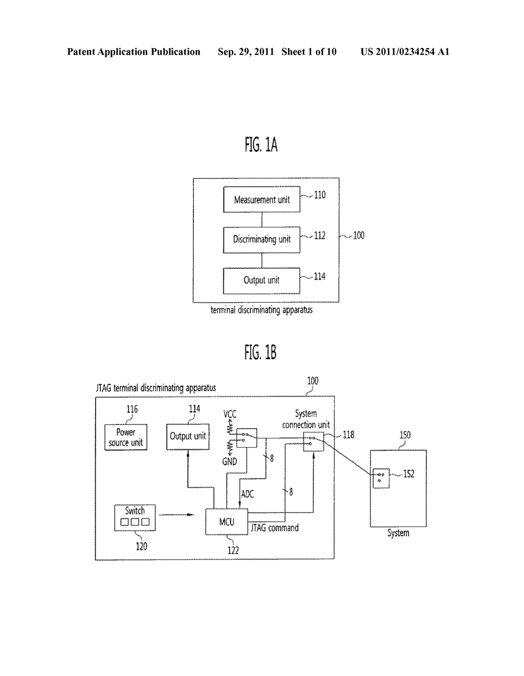 TERMINAL DISCRIMINATING APPARATUS AND TERMINAL DISCRIMINATING METHOD USING     THE SAME - diagram, schematic, and image 02