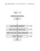 HANDWRITING INPUT DEVICE, AND HANDWRITING INPUT METHOD diagram and image