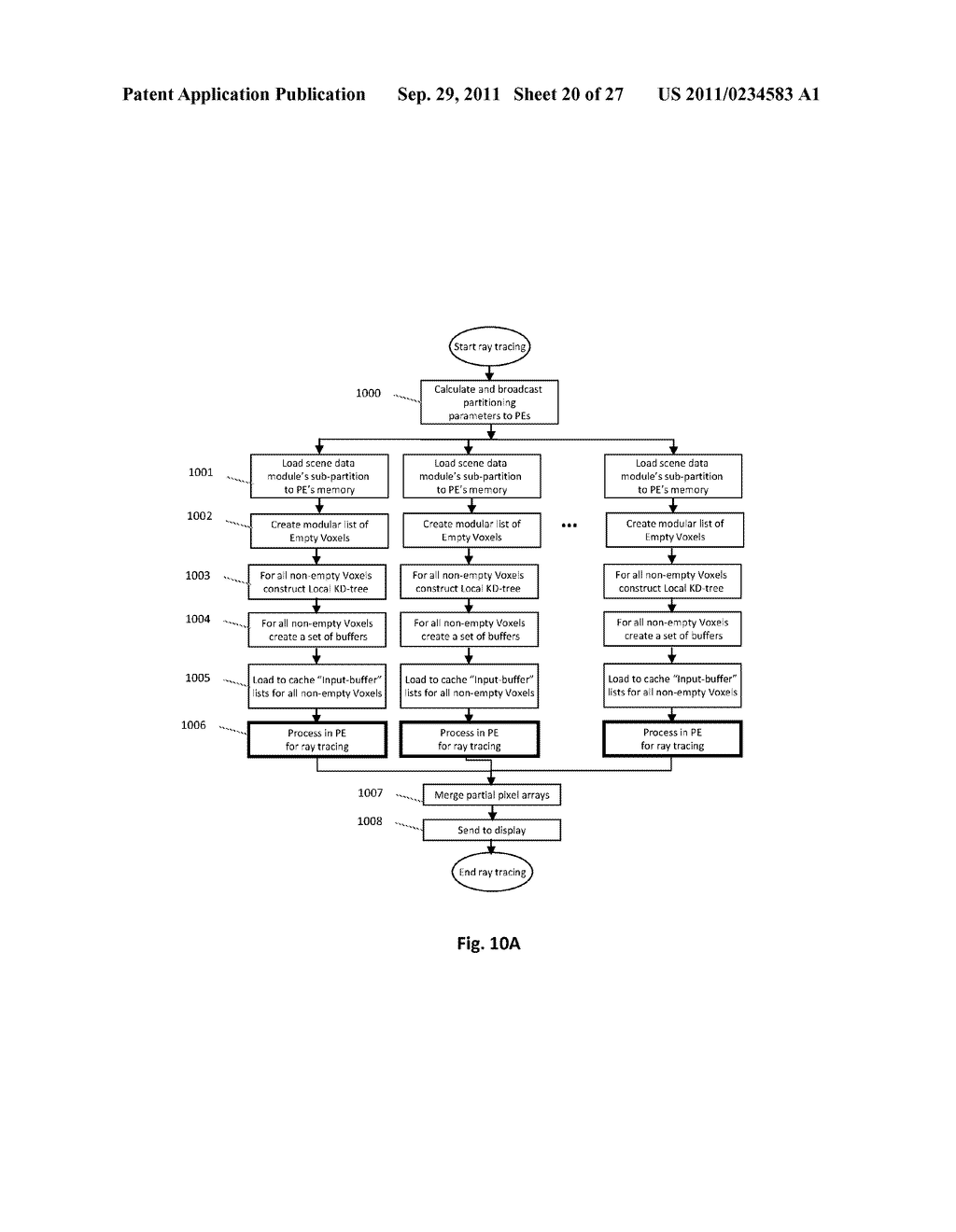 METHOD AND APPARATUS FOR PARALLEL RAY-TRACING EMPLOYING MODULAR SPACE     DIVISION - diagram, schematic, and image 21