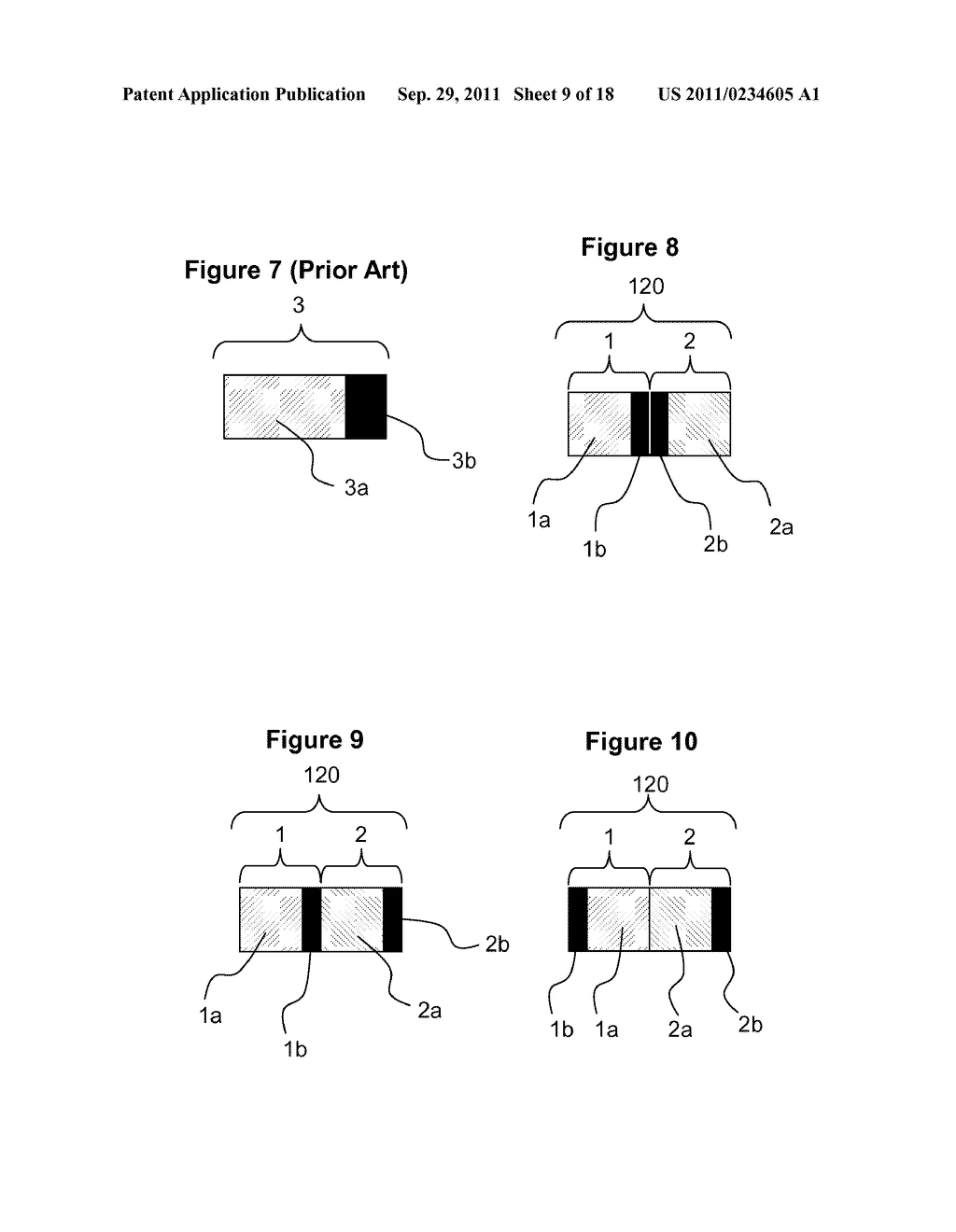 DISPLAY HAVING SPLIT SUB-PIXELS FOR MULTIPLE IMAGE DISPLAY FUNCTIONS - diagram, schematic, and image 10