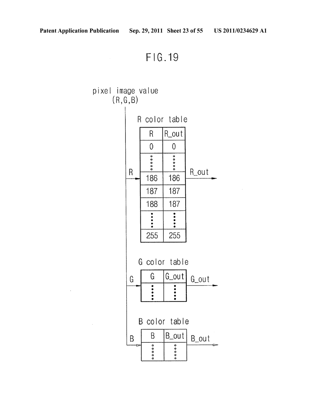 DEVICE AND METHOD FOR OUTPUTTING A PRIVATE IMAGE USING A PUBLIC DISPLAY - diagram, schematic, and image 24