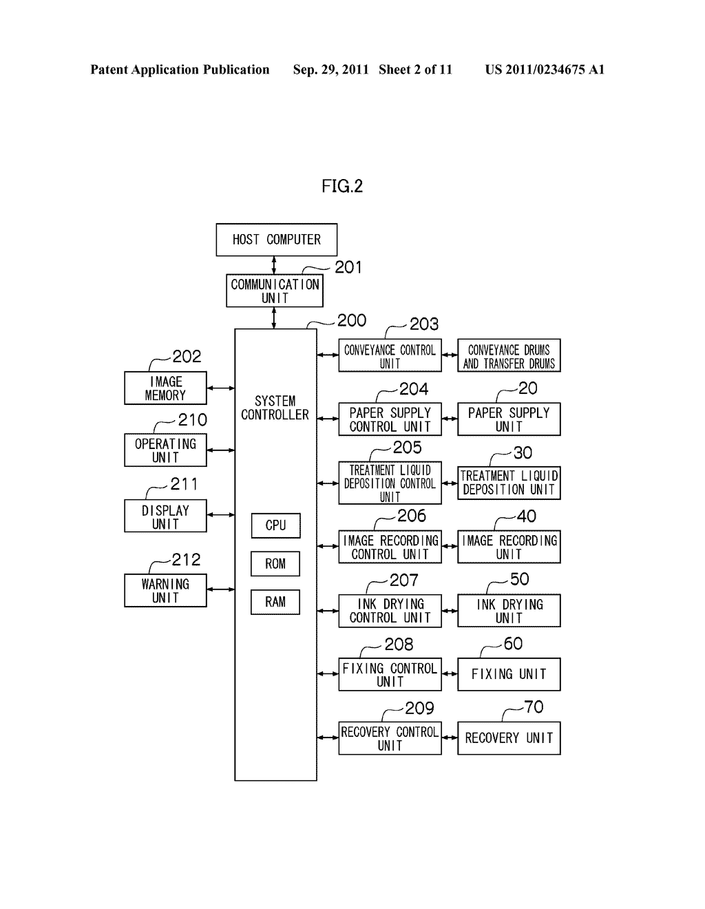 PAPER FLOATING DETECTION APPARATUS, PAPER CONVEYANCE APPARATUS AND IMAGE     RECORDING APPARATUS - diagram, schematic, and image 03