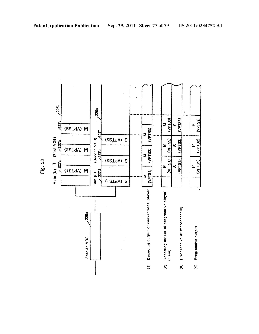 HIGH-RESOLUTION OPTICAL DISK FOR RECORDING STEREOSCOPIC VIDEO, OPTICAL     DISK REPRODUCING DEVICE, AND OPTICAL DISK RECORDING DEVICE - diagram, schematic, and image 78