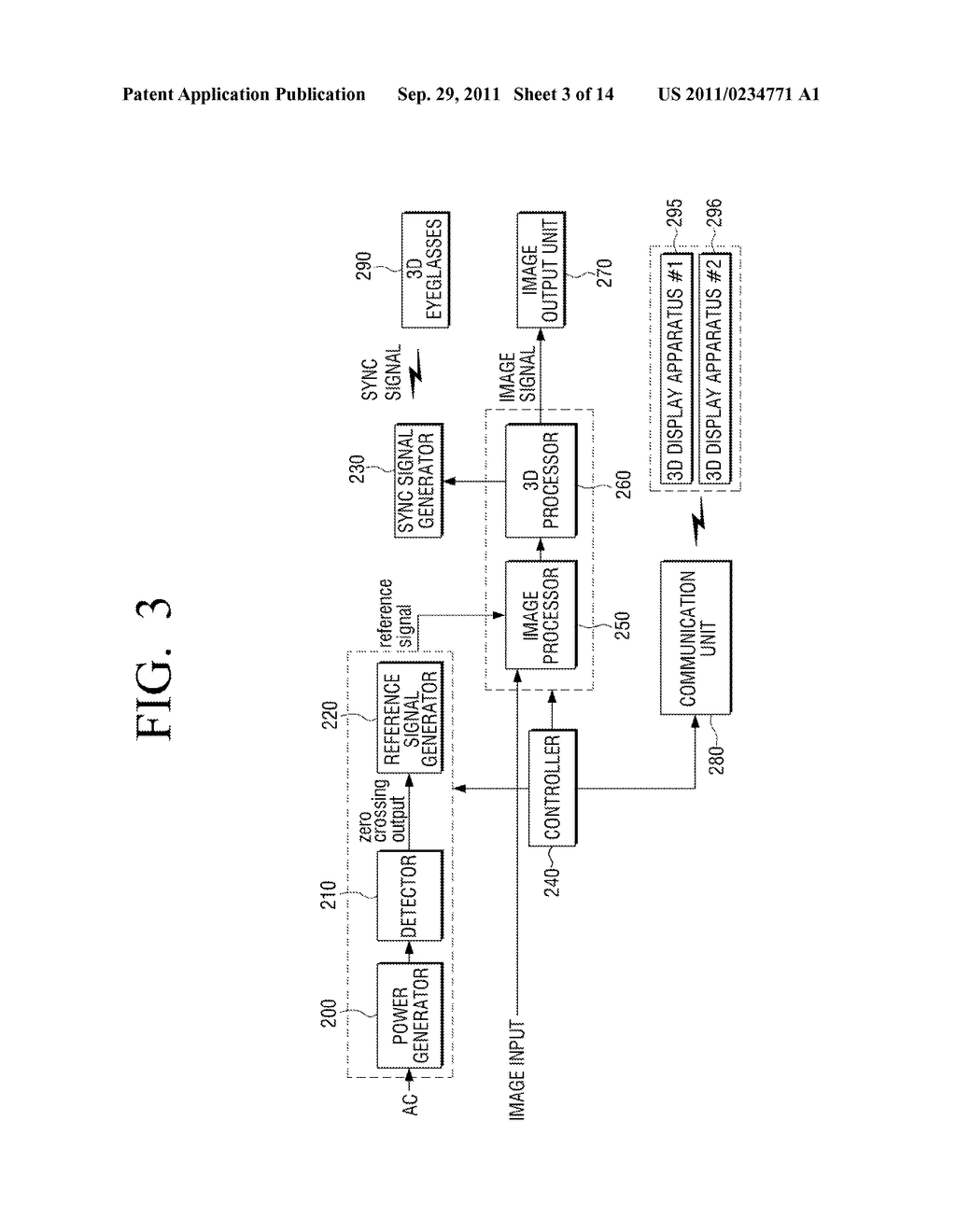 APPARATUS, METHOD AND SYSTEM FOR SYNCHRONIZATION AND 3D DISPLAY APPARATUS     USING THE SAME - diagram, schematic, and image 04