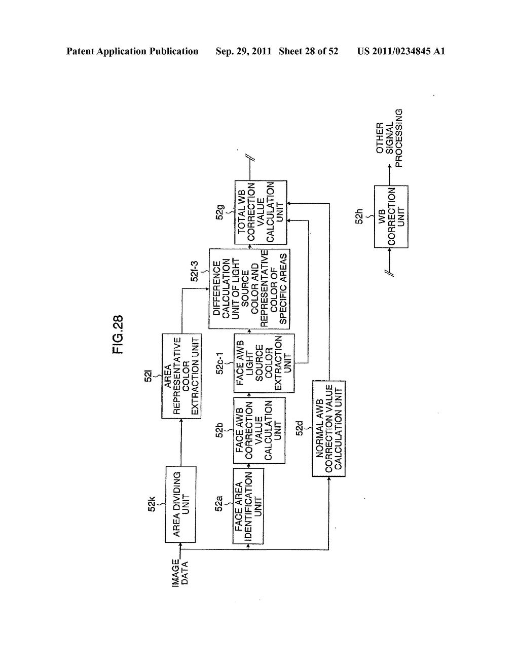 AUTO WHITE BALANCE CORRECTION VALUE CALCULATION DEVICE, METHOD, PROGRAM,     AND IMAGE PICKUP DEVICE - diagram, schematic, and image 29
