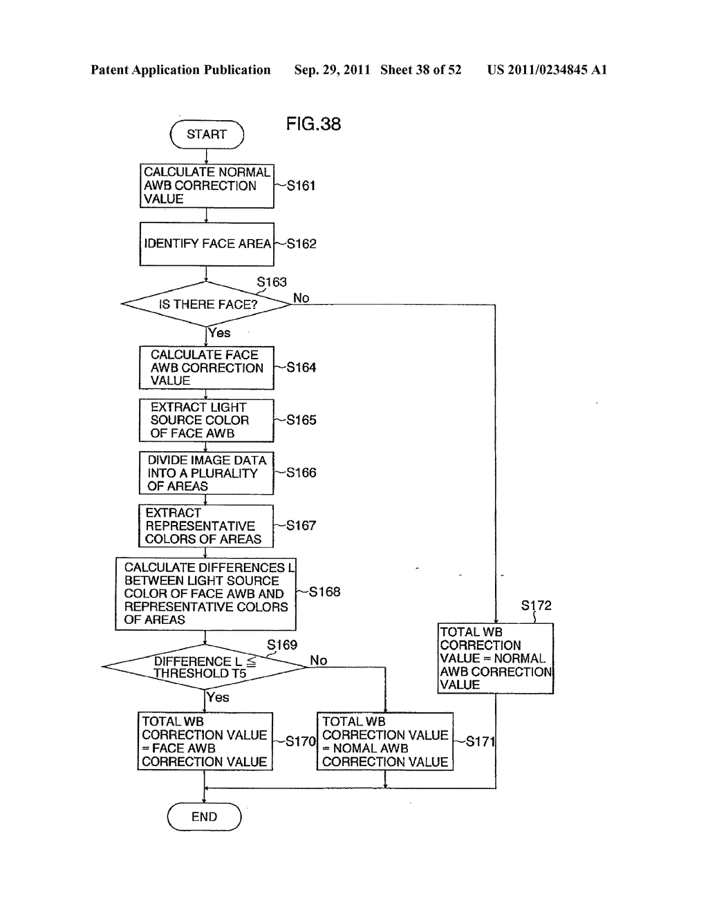 AUTO WHITE BALANCE CORRECTION VALUE CALCULATION DEVICE, METHOD, PROGRAM,     AND IMAGE PICKUP DEVICE - diagram, schematic, and image 39