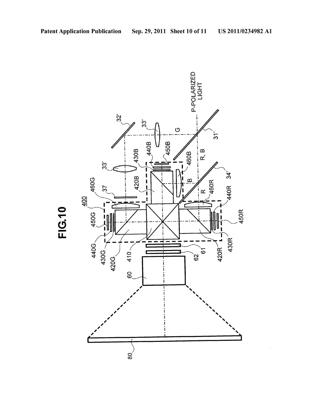 PROJECTION DISPLAY - diagram, schematic, and image 11