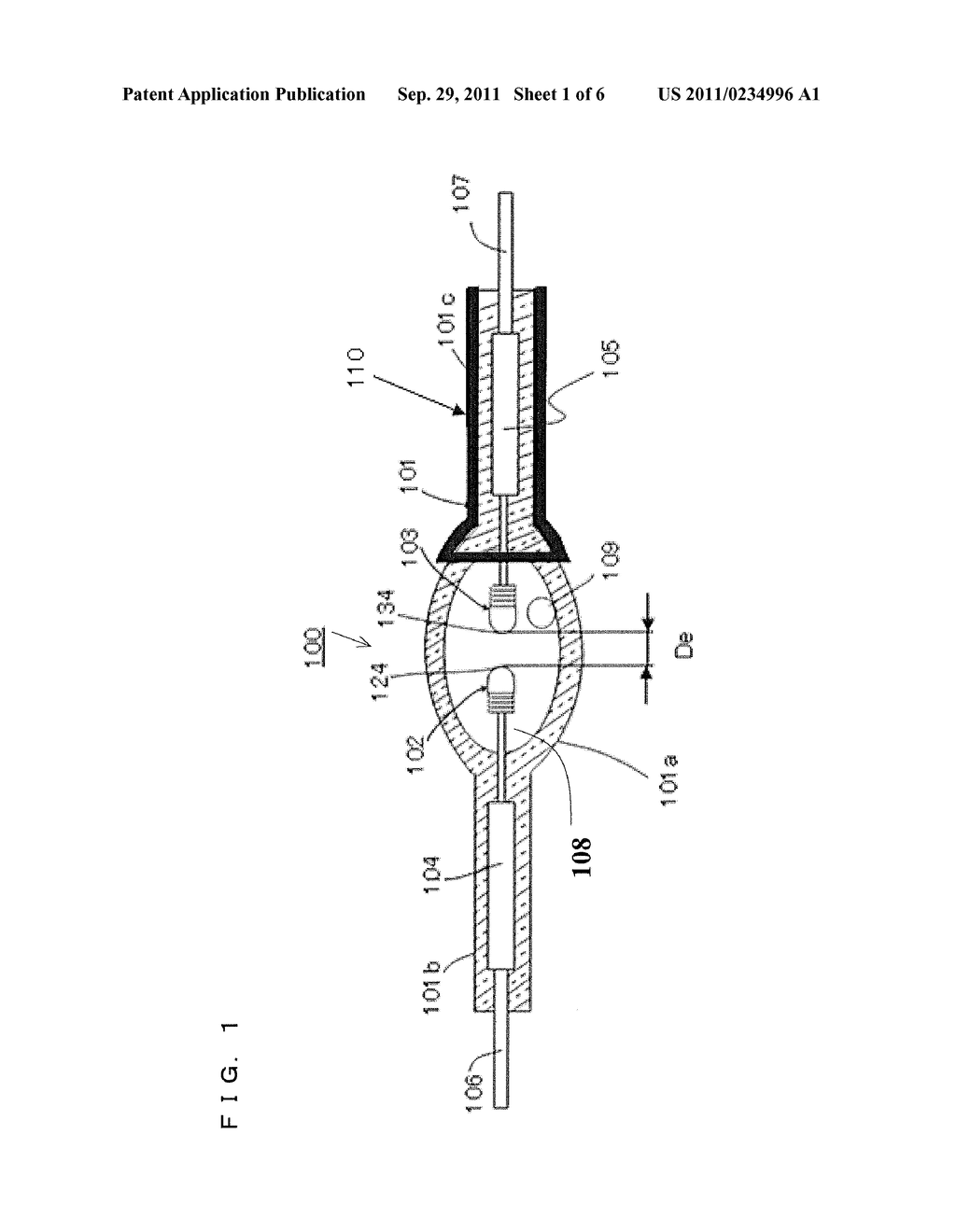 DISCHARGE LAMP UNIT AND PROJECTION TYPE IMAGE DISPLAY APPARATUS USING THE     SAME - diagram, schematic, and image 02