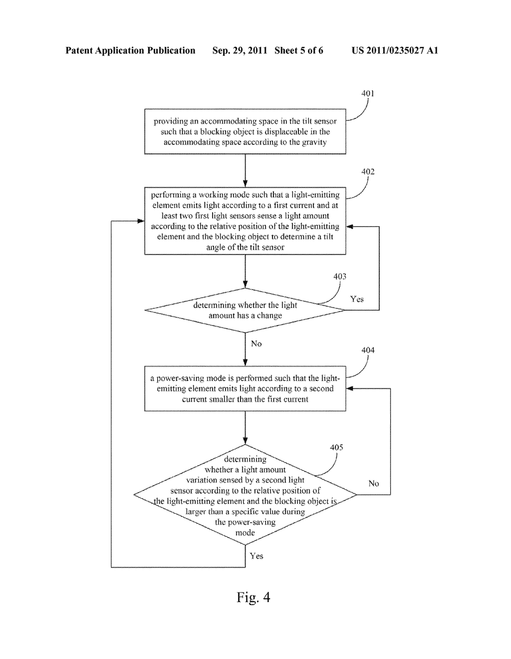 OPERATION METHOD TO OPERATE TILT SENSOR - diagram, schematic, and image 06