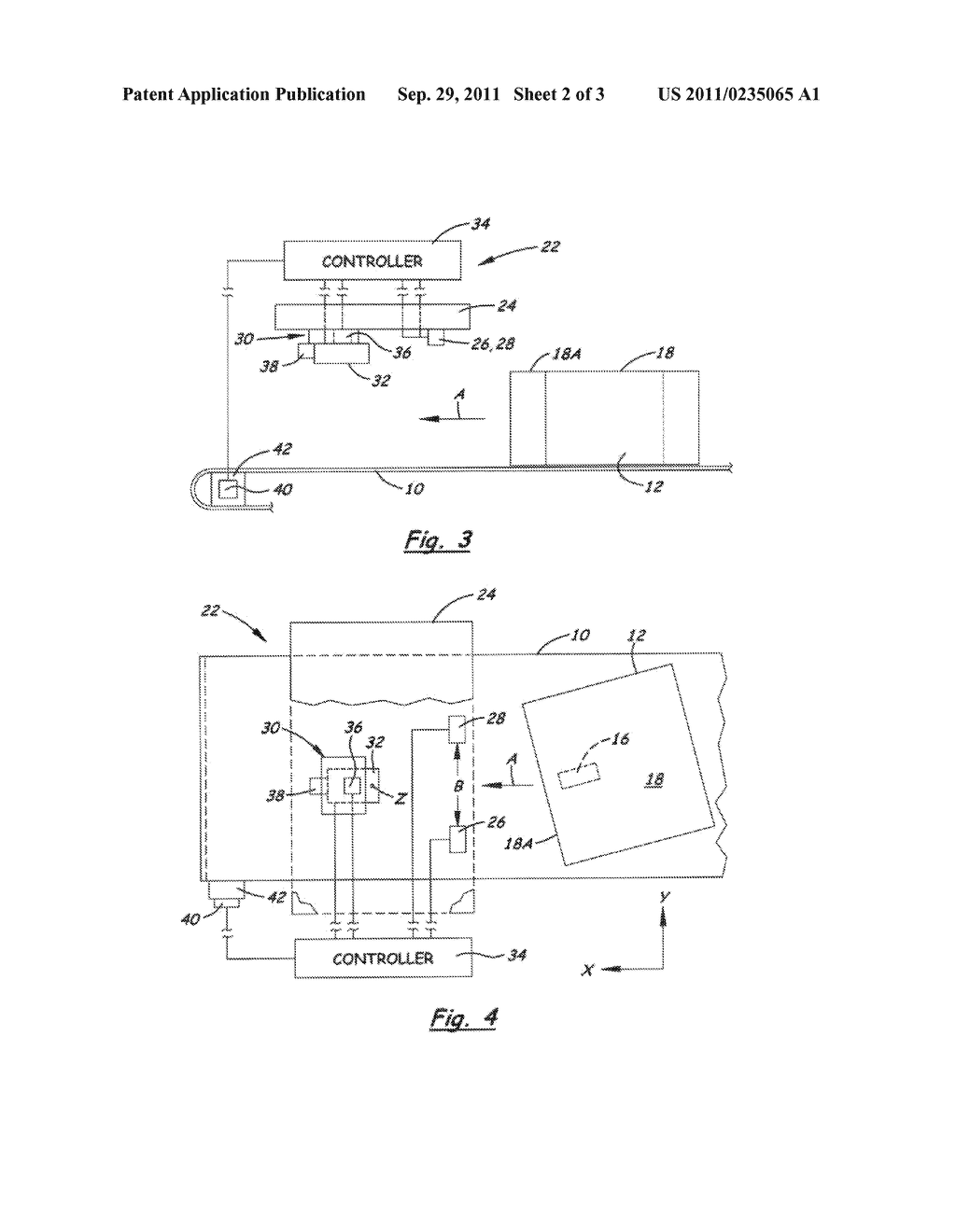 Apparatus and Method for Printing Within a Print Zone on the Surface of a     Skewed Object Moving in a Given Direction of Travel - diagram, schematic, and image 03