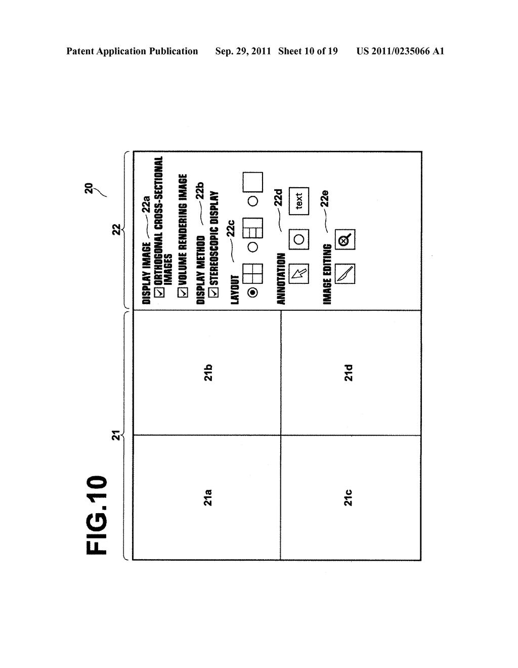 APPARATUS AND METHOD FOR GENERATING STEREOSCOPIC VIEWING IMAGE BASED ON     THREE-DIMENSIONAL MEDICAL IMAGE, AND A COMPUTER READABLE RECORDING MEDIUM     ON WHICH IS RECORDED A PROGRAM FOR THE SAME - diagram, schematic, and image 11